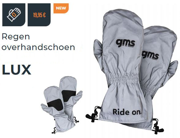 GMS LUX motorkleding regenkleding overhandschoen